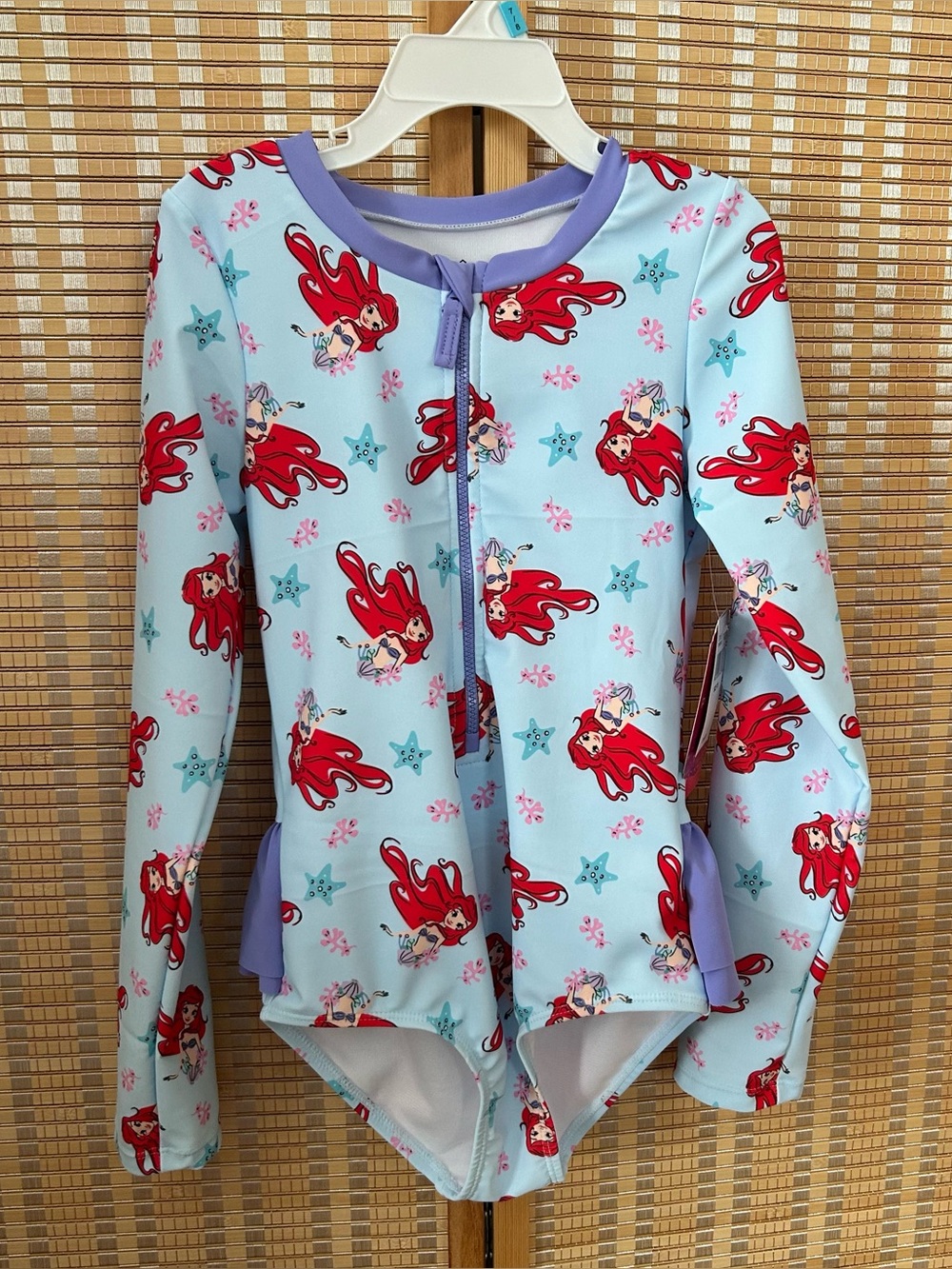 Disney Little Mermaid Rash Gaurd Swimsuit NWT